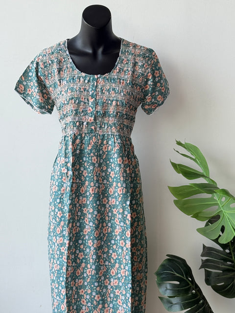 Smocking Premium Rayon Nighty