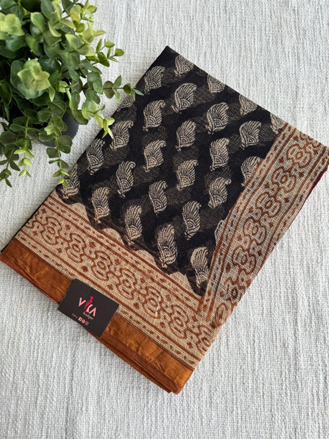 Printed kota cotton saree