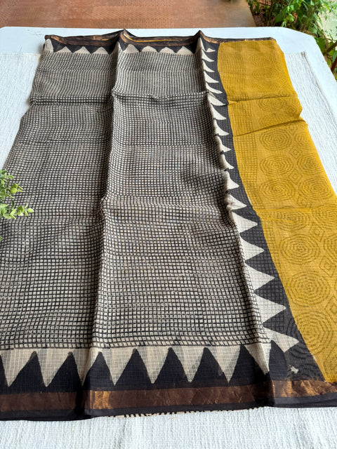 Printed kota cotton saree