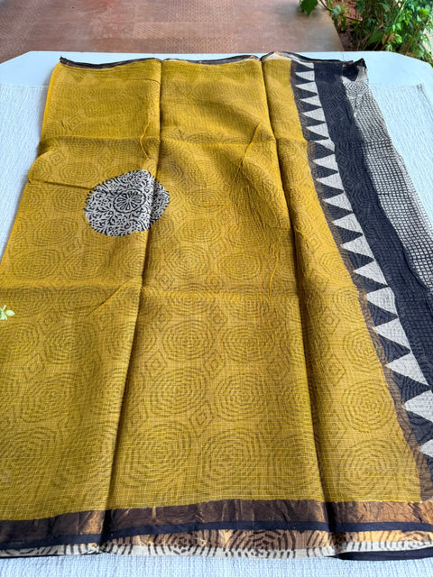 Printed kota cotton saree