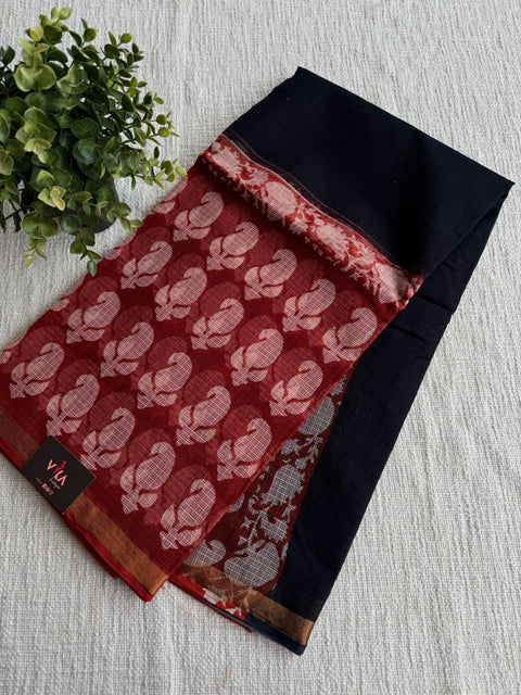 Printed kota cotton saree