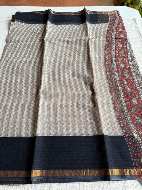 Printed kota cotton saree