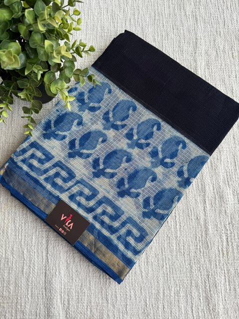 Printed kota cotton saree