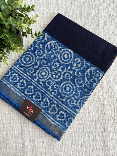 Printed kota cotton saree
