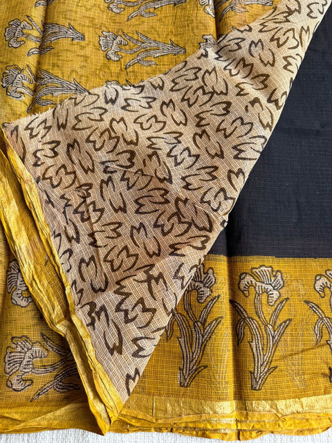 Printed kota cotton saree