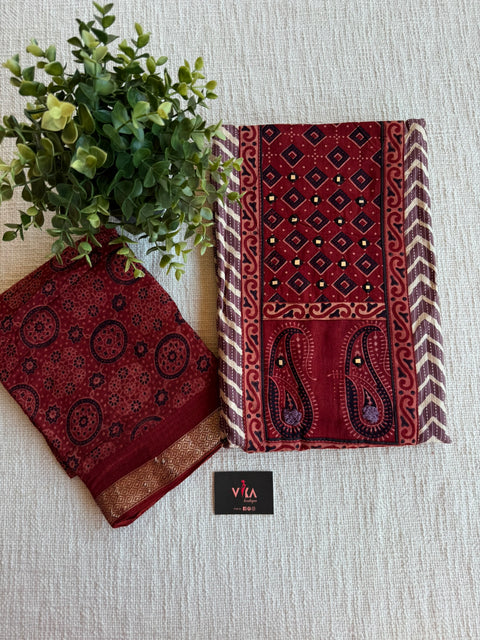 Printed soft cotton salwar material