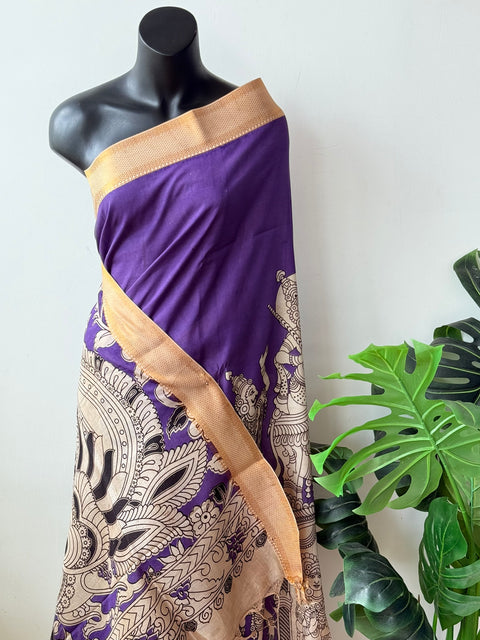 Kalamkari chennuri silk Saree