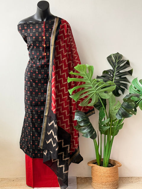 Chanderi cotton salwar material