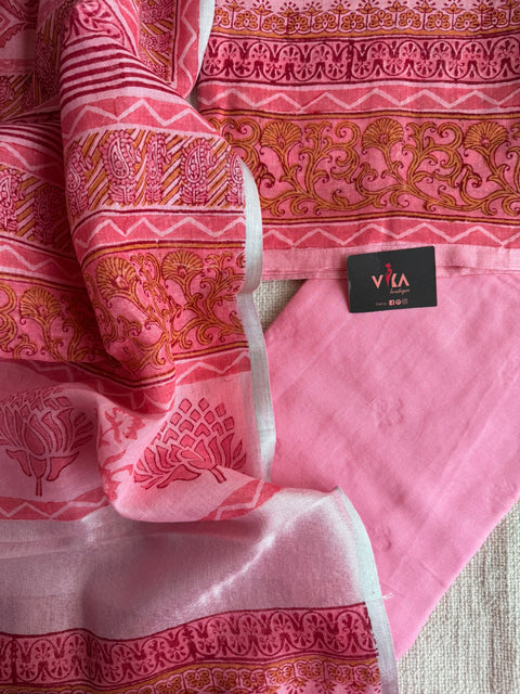 Printed Linen salwar material