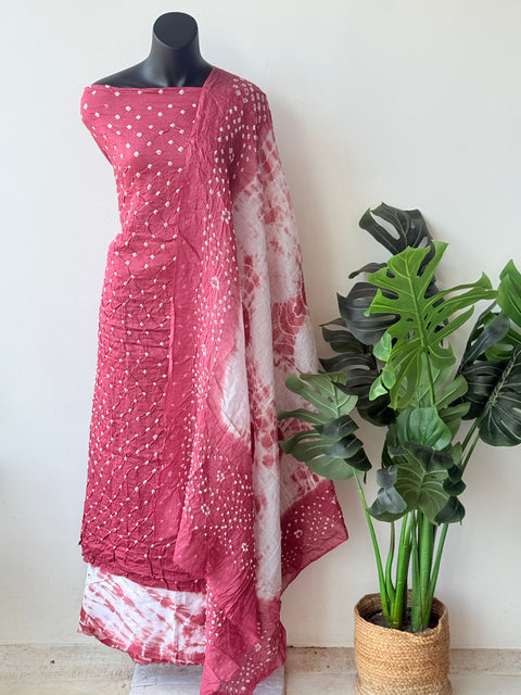 Bandhej cotton salwar material