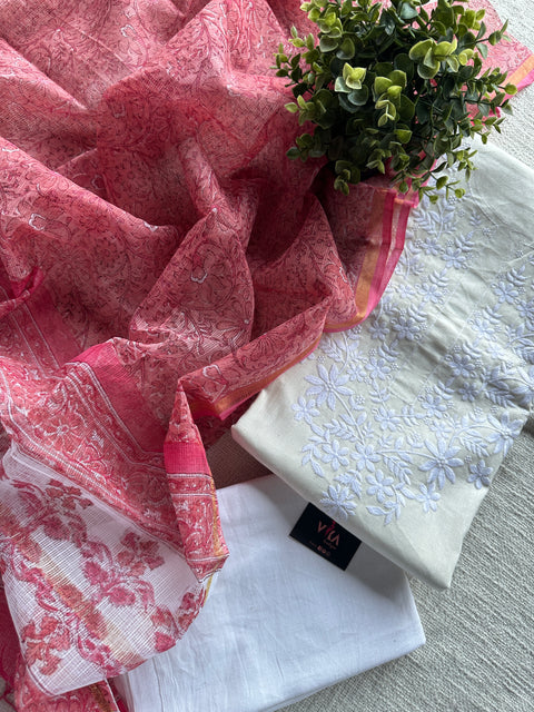 Emb cotton salwar material