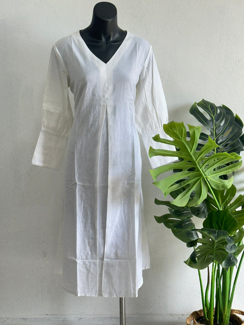 White Formal wear kurti