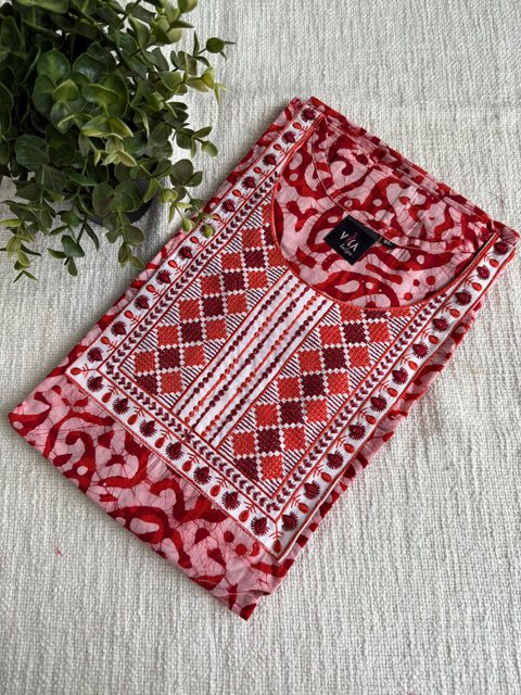 XL size Batik printed cotton nighty