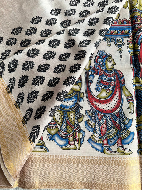 Kalamkari chennuri silk Saree