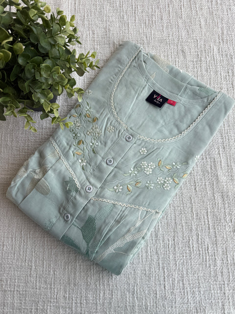 XL size Celebrity cotton Emb nighty