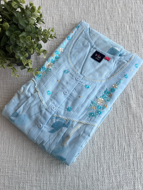XL size Celebrity cotton Emb nighty