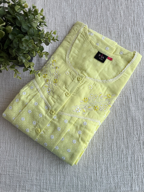 XL size Celebrity cotton Emb nighty
