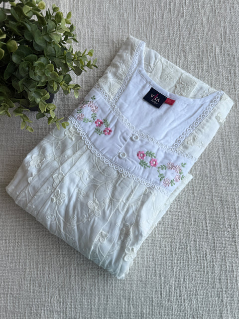 XL size Celebrity cotton Emb nighty