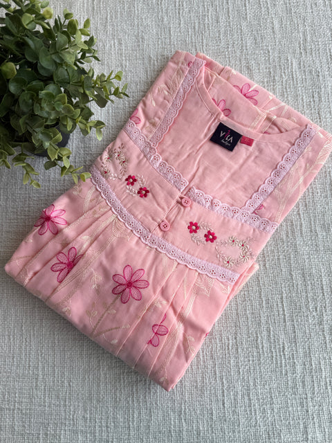 XL size Celebrity cotton Emb nighty