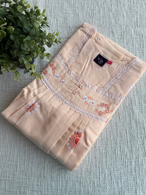 XL size Celebrity cotton Emb nighty