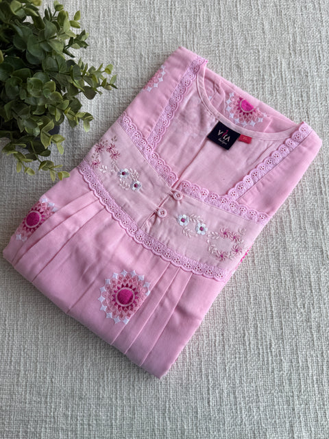 XL size Celebrity cotton Emb nighty