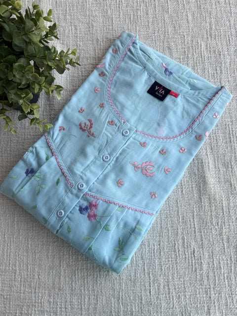 XL size Celebrity cotton Emb nighty