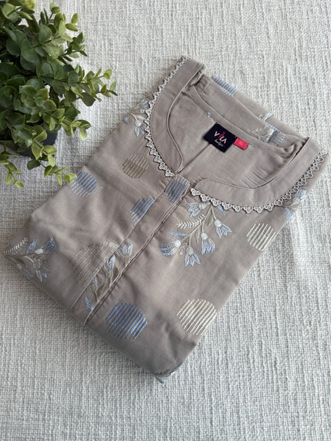 XL size Celebrity cotton Emb nighty