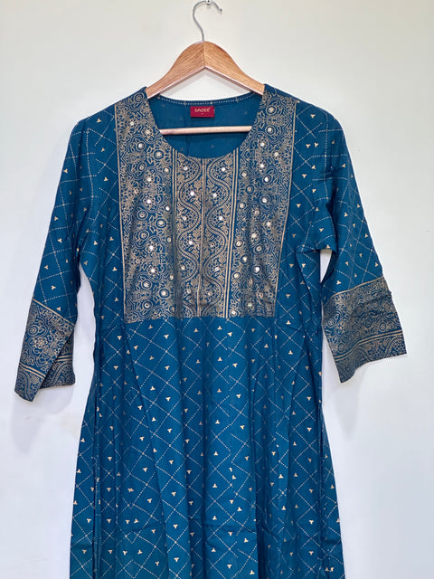 Umbrella cut Printed Rayon kurti