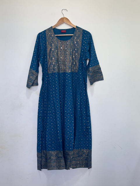 Umbrella cut Printed Rayon kurti
