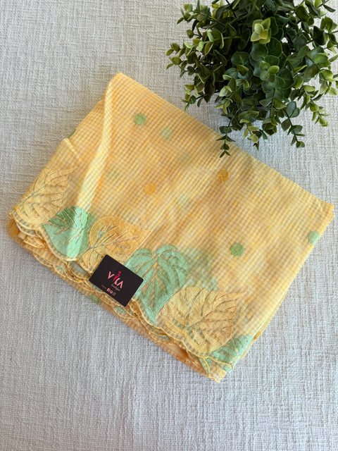 Cotton doria panpata saree