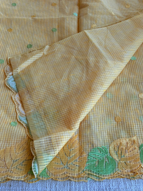 Cotton doria panpata saree