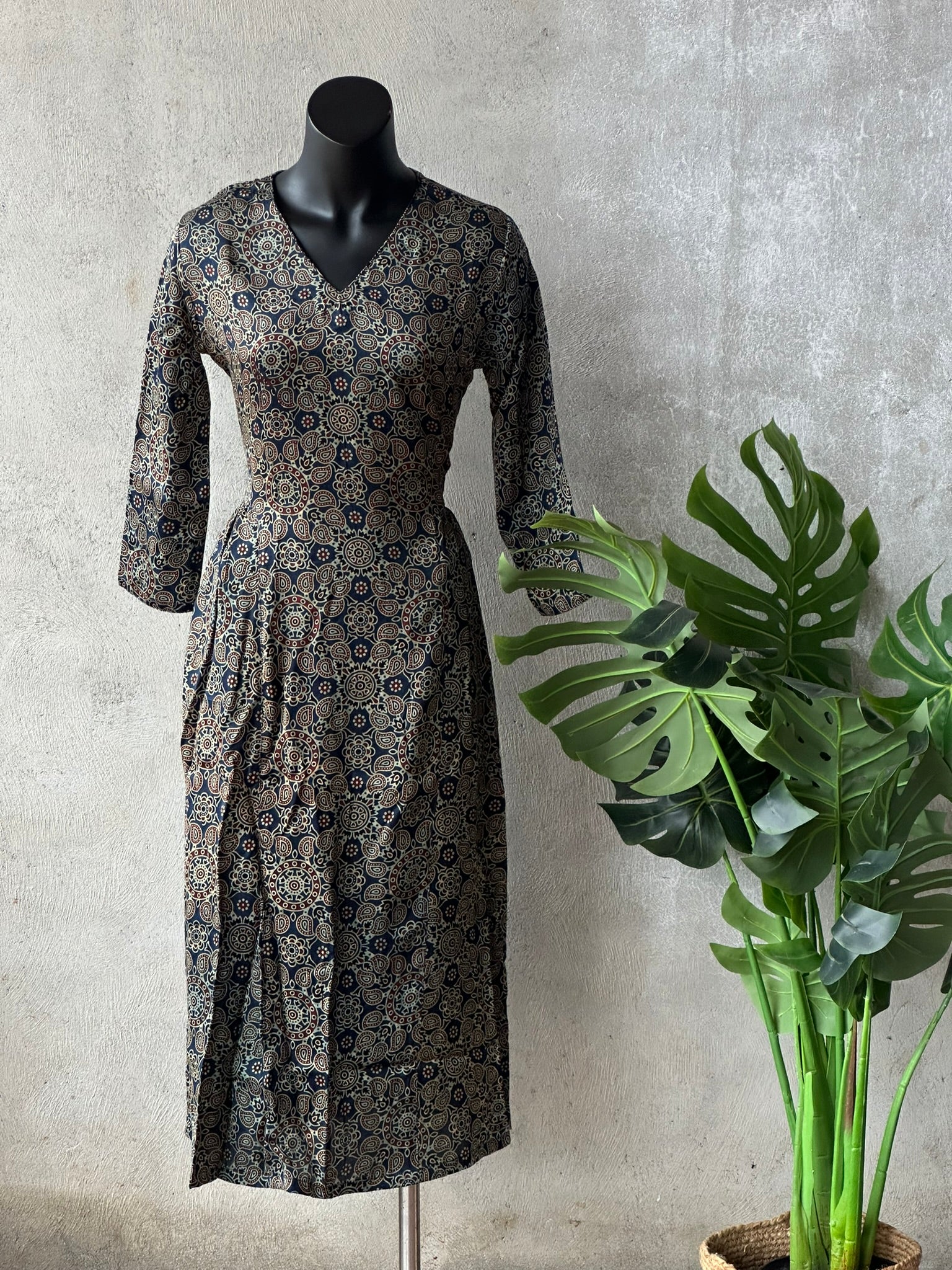 ajrakh silk dress Our Ajrak Modal Silk Dresses, age-old handblock art with the soft luxury of silk. Limited edition, endlessly graceful., You can order on website or DM for orders., #onlineshoppingindia #stylish