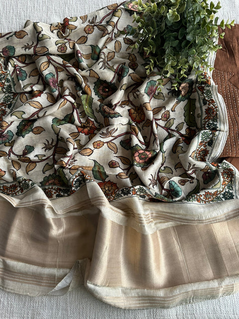 Kalamkari dupatta salwar material
