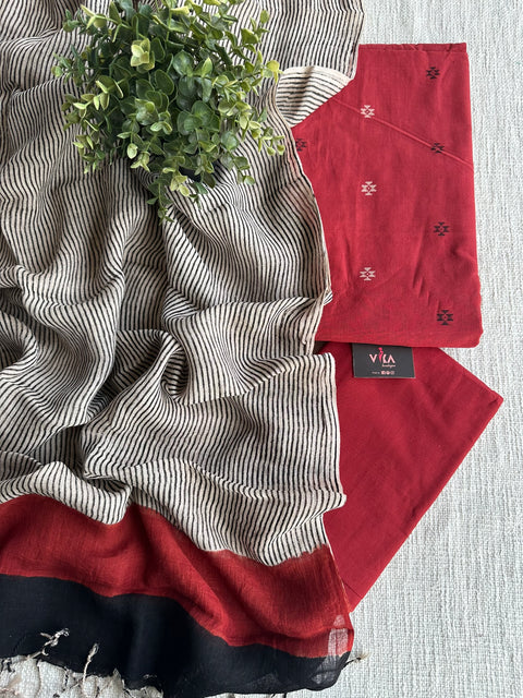 Handloom cotton salwar material