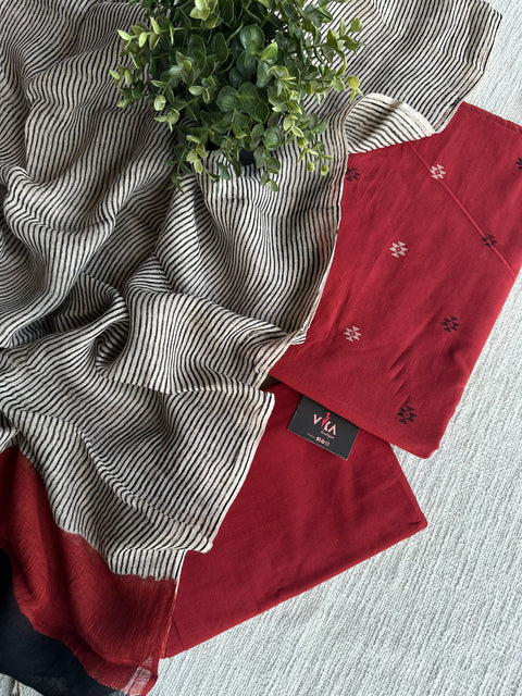 Handloom cotton salwar material