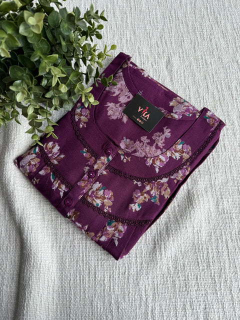 L and XL size Printed Alpine nighty