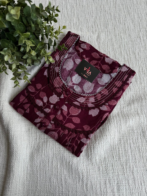 L and XL size Printed Alpine nighty