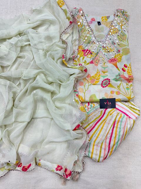 Kurta and Dhoti style pant set