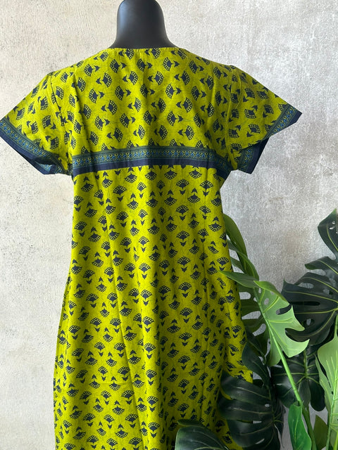Printed cotton nighty