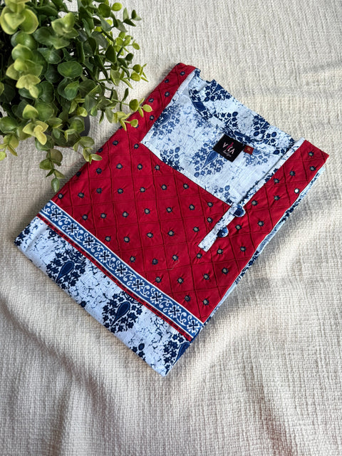 XL size printed cambric cotton Nighty
