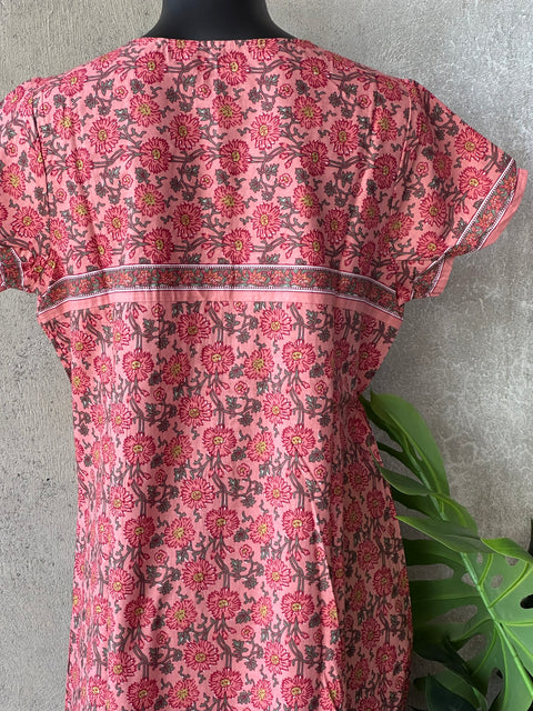 Printed cotton nighty