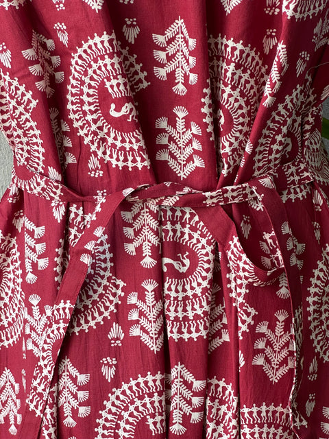 Printed cotton nighty