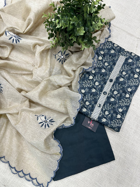 Printed cotton salwar material