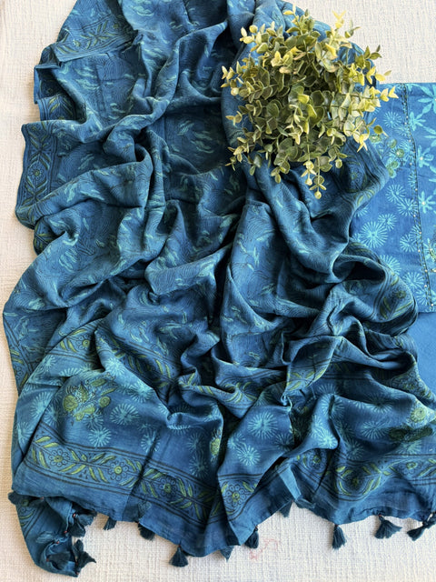 Dabu printed cotton salwar material