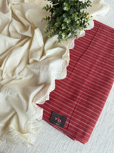 weaving cotton salwar suit set