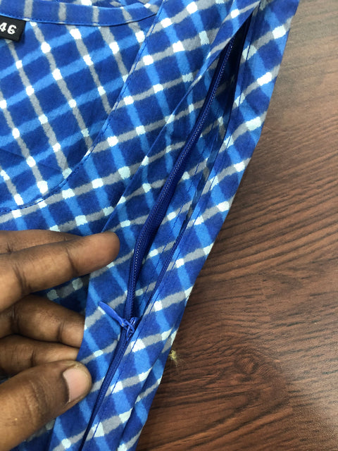 Indigo blue Printed Feeding kurti