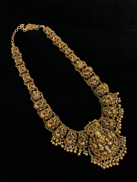 925 Silver long Lakshmi haram