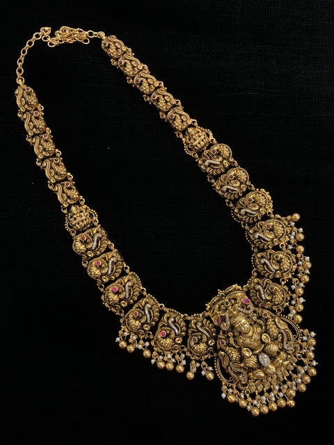 925 Silver long Lakshmi haram