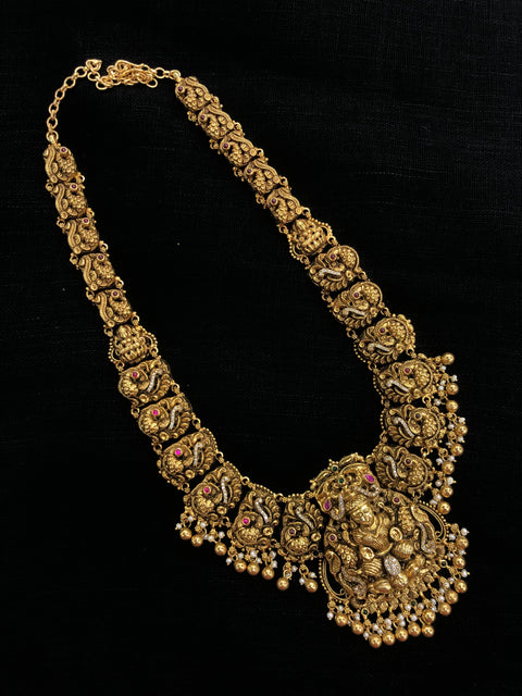 925 Silver long Lakshmi haram