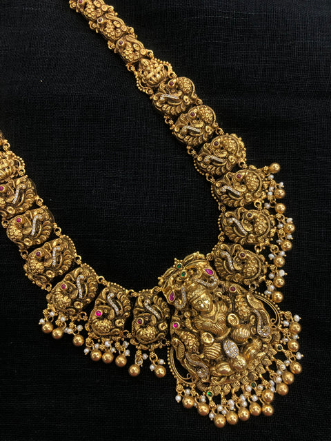 925 Silver long Lakshmi haram